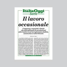 IL LAVORO OCCASIONALE