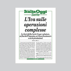 L'IVA SULLE OPERAZIONI COMPLESSE