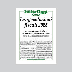 Le agevolazioni fiscali 2025